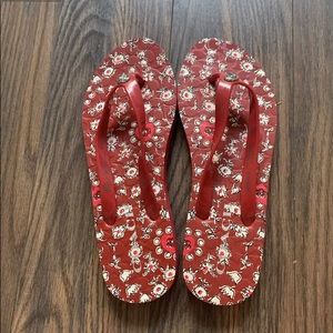 Coach flip flops. Womens 7.